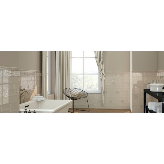 Πλακάκι Bulevar Vison 10x30.5 Γυαλιστερό Μπεζ